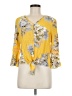 Unique Spectrum 100% Rayon Yellow 3/4 Sleeve Blouse Size M - photo 1