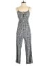 Shein 100% Polyester Animal Print Blue Jumpsuit Size 4 - photo 1