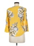 Unique Spectrum 100% Rayon Yellow 3/4 Sleeve Blouse Size M - photo 2