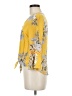 Unique Spectrum 100% Rayon Yellow 3/4 Sleeve Blouse Size M - photo 5