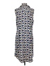 CAbi 100% Polyester Print Blue Casual Dress Size S - photo 2
