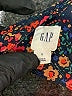 Gap 100% Rayon Floral Blue Casual Dress Size L - photo 7