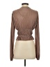Zara Brown Long Sleeve Blouse Size S - photo 2