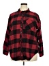 Maurices 100% Cotton Plaid Red Long Sleeve Button-Down Shirt Size 2X - photo 1