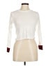 ON FIRE 100% Cotton Ivory Long Sleeve Top Size M - photo 1