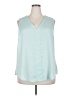 Torrid 100% Polyester Teal Sleeveless Blouse Size 2X Plus (2) - photo 1
