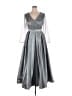 Assorted Brands 100% Polyester Silver Cocktail Dress Size S (estimated) - photo 1