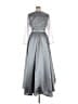 Assorted Brands 100% Polyester Silver Cocktail Dress Size S (estimated) - photo 2