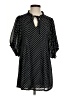 LUCCA 100% Polyester Polka Dots Black 3/4 Sleeve Blouse Size XS - photo 1