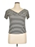 H&M Stripes Ivory Short Sleeve T-Shirt Size XL - photo 1