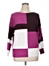 Aaeda Color Block Purple Pullover Sweater Size XL - photo 1