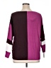 Aaeda Color Block Purple Pullover Sweater Size XL - photo 2