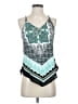 I.N. San Francisco 100% Polyester Teal Sleeveless Blouse Size S - photo 1