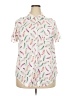 Torrid Print White Short Sleeve Blouse Size 2X Plus (2) - photo 1