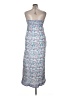 Saylor 100% Cotton Paisley Blue Cocktail Dress Size XL - photo 2