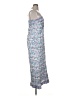 Saylor 100% Cotton Paisley Blue Cocktail Dress Size XL - photo 4