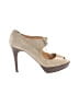 J.Crew Solid Ivory Tan Heels Size 10 - photo 1