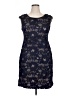 Connected Apparel Blue Cocktail Dress Size 14 - photo 1