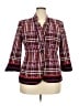 Preston & York Plaid Burgundy Blazer Size 18 - photo 1