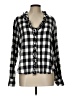 Gap Checkered-gingham Black Long Sleeve Blouse Size L - photo 1