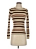 Nice Things Paloma S. Stripes Brown Turtleneck Sweater Size XS - photo 1