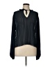 FRAME Black Long Sleeve Blouse Size L - photo 1