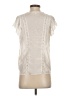 LoveShackFancy 100% Silk Ivory Short Sleeve Silk Top Size S - photo 2