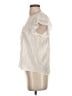LoveShackFancy 100% Silk Ivory Short Sleeve Silk Top Size S - photo 5