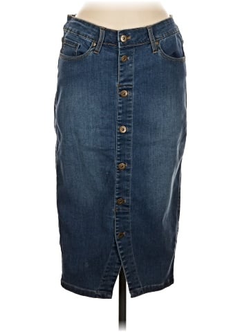 All Worthy Hunter McGrady Denim Skirt (view 1)