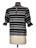 Hunter Bell Stripes Gray 3/4 Sleeve Blouse Size M - photo 2