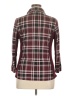 G Collection Burgundy 3/4 Sleeve Button-Down Shirt Size 1X - photo 2