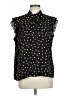 Chapter One 100% Polyester Polka Dots Black Sleeveless Blouse Size L (estimated) - photo 1