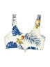Shein Tropical Ivory Swimsuit Top Size S - photo 1