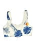 Shein Tropical Ivory Swimsuit Top Size S - photo 2