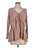 Piko Tan Long Sleeve Blouse Size S - photo 1