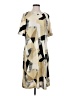 MULTIPLES Graphic Tan Casual Dress Size S - photo 1