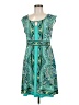 Apt. 9 Paisley Teal Casual Dress Size M - photo 1