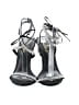 Lulus Gray Black Sandals Size 7 1/2 - photo 2