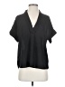 Lulus 100% Polyester Black Short Sleeve Blouse Size S - photo 1