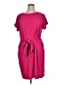 Merokeety Solid Pink Casual Dress Size XL - photo 1