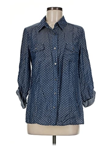 Pomelo 3/4 Sleeve Button-Down Shirt (view 1)