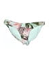 PilyQ Tropical Green Blue Swimsuit Bottoms Size M - photo 1