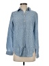 Ann Taylor LOFT 100% Lyocell Stars Blue Long Sleeve Button-Down Shirt Size XS - photo 1