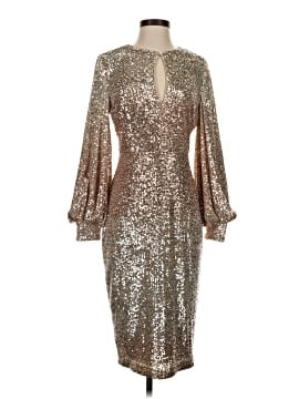sachin and babi light blue dress Mark & James by Badgley Mischka Side Ruching Short-Sleeve Midi Dress main image 1