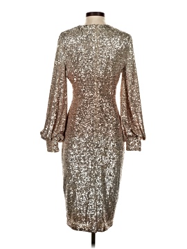 slim fit dress slacks Rose gold sequin 2 piece prom or homecoming gown main image 0