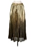 WD.NY 100% Polyester Metallic Gold Formal Skirt Size S - photo 2