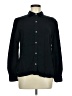Ecru 100% Tencel Black Long Sleeve Button-Down Shirt Size M - photo 1