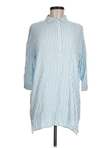 Shinestar 3/4 Sleeve Button-Down Shirt (view 1)
