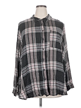 Lane Bryant Long Sleeve Button Down Shirt