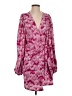 H&M Chevron-herringbone Pink Casual Dress Size S - photo 1